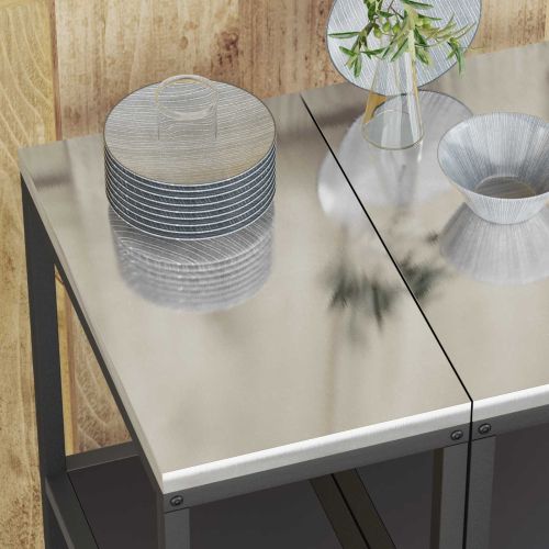 Съхранение в кухнята с рафт Черно 60 x 50 x 92 см Стомана