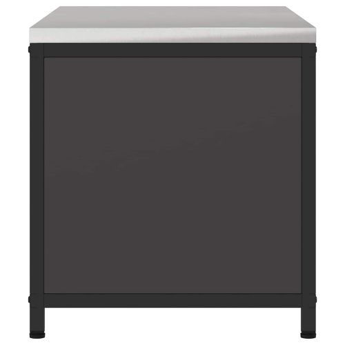 Съхранение в кухнята с рафт Черно 60 x 50 x 92 см Стомана