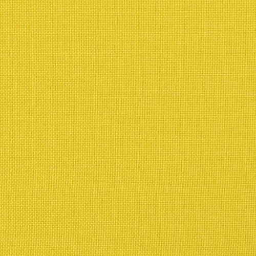 Разтегателен диван с възглавници, светложълт, плат