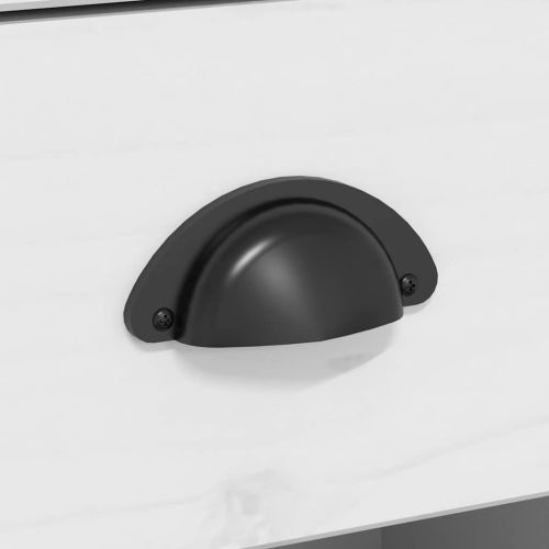 Сайдборд BODO, бяло и кафяво, 115,5x44x80 см, бор масив