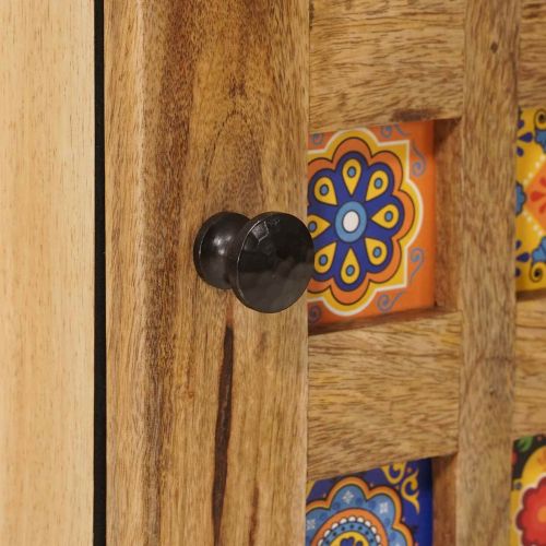 Нощен шкаф 2 pcs Естествен 40 x 33,5 x 46 см