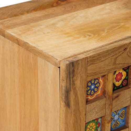 ТВ шкаф Естествен 105 x 33,5 x 46 см Солидно мангово дърво