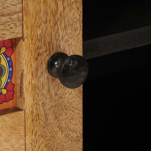 ТВ шкаф Естествен 105 x 33,5 x 46 см Солидно мангово дърво