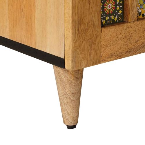 ТВ шкаф Естествен 105 x 33,5 x 46 см Солидно мангово дърво