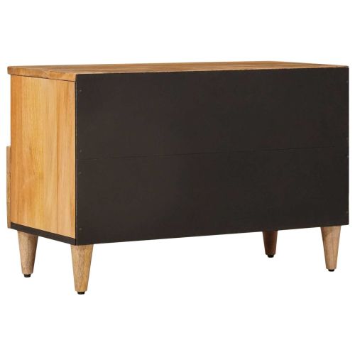 ТВ шкаф с рафт Естествен 70 x 33 x 46 см Солидно мангово дърво