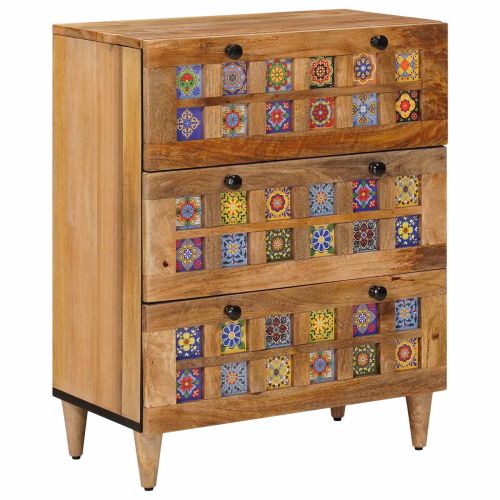 Служебен шкаф Естествен 60 x 33 x 75 cm Солидно мангово дърво