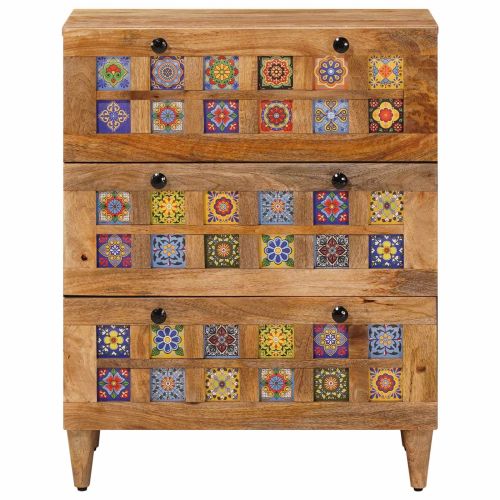 Служебен шкаф Естествен 60 x 33 x 75 cm Солидно мангово дърво