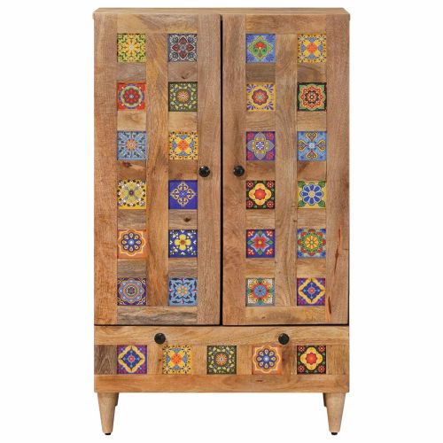 Висок шкаф Естествен 60 x 33,5 x 100 см Солидно мангово дърво