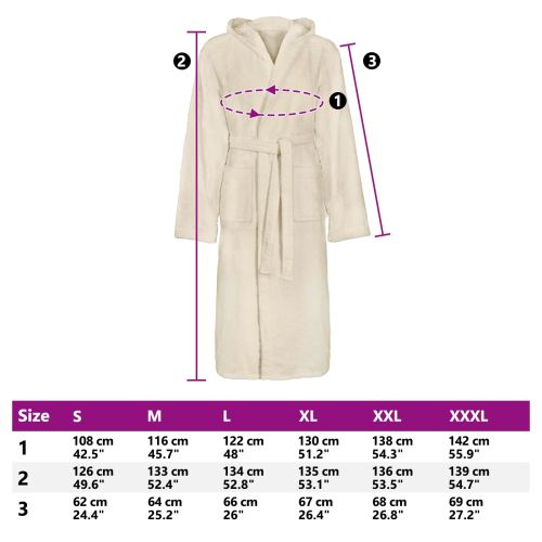 Халат за баня KINN Крем XXL Памук