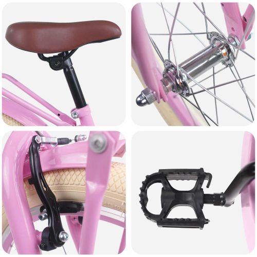 Детски Велосипед 18 инча за 5-7 години Светло розово