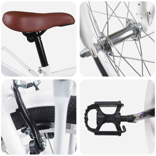 Детски Велосипед 18 инча за 5-7 години Бяло