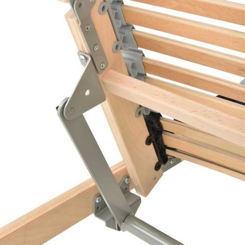 Ламелна подматрачна рамка Кафяво 100 x 190 cm Солидно бук