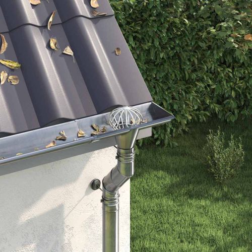 Защита за листа на улука 2 pcs Сребрист 75 мм