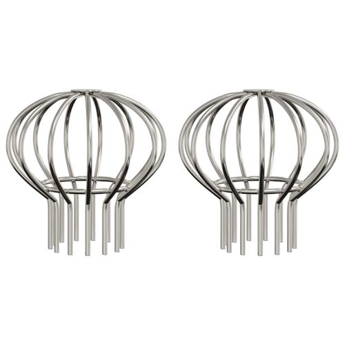 Защита за листа на улука 2 pcs Сребрист 75 мм