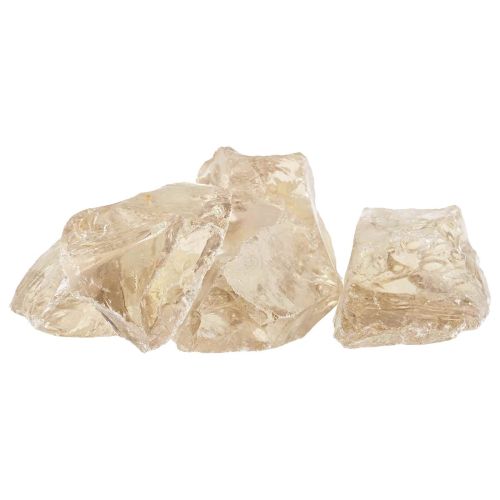 Градински камъни Златист 12 cm Стъкло