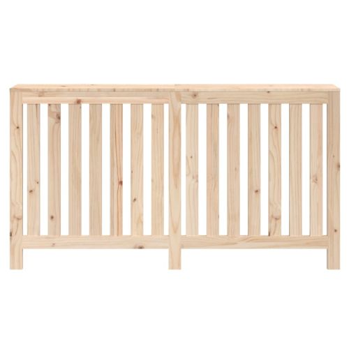 Параван за радиатор 153x19x84 см борово дърво масив