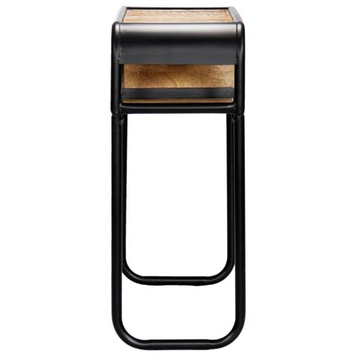 Конзолна маса, 118x30x75 cм, регенерирано дърво масив