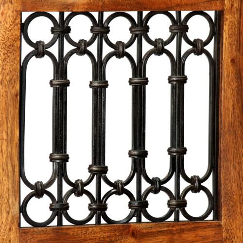 Комплект трапезна маса от 5 части масивно акациево дърво