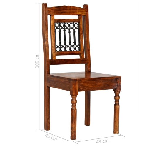 Комплект трапезна маса 7 части масивно акациево дърво