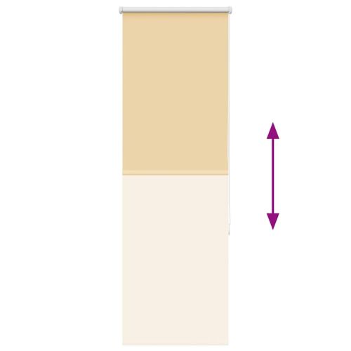 Ролкова щора Blackout Бежова 55x130 cm Ширина на плата 50,7 cm