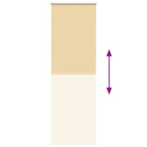 Ролкова щора Blackout Бежова 70x230 cm Ширина на плата 65,7 cm