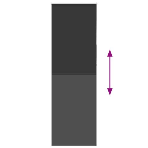 Ролетна щора Blackout черна 70x230 см ширина на тъканта 65,7 см