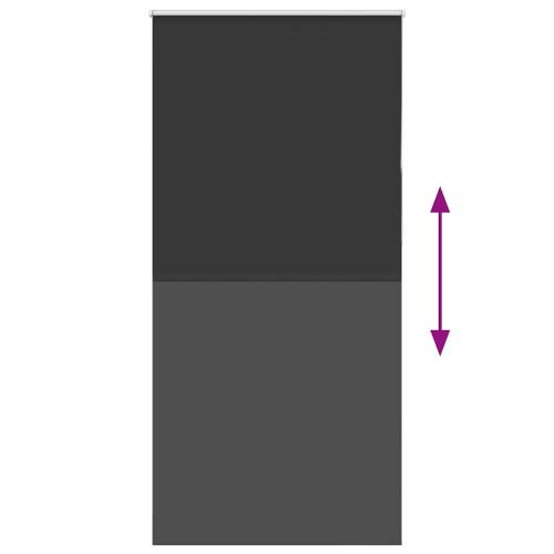 Ролетна щора Blackout черна 90x230 см ширина на тъканта 85,7 см