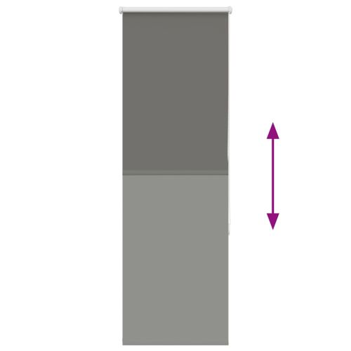 Ролкова щора Blackout Сив 50x130 cm Ширина на плата 45,7 cm