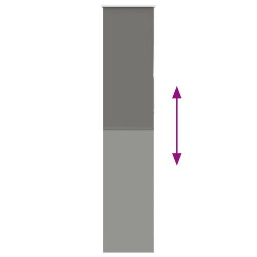 Ролетна щора Blackout Сив 45x210 cm Ширина на плата 40,7 cm