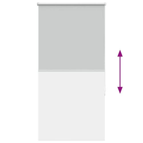 Ролкова щора Blackout Светло сиво 80x130 cm Ширина на плата