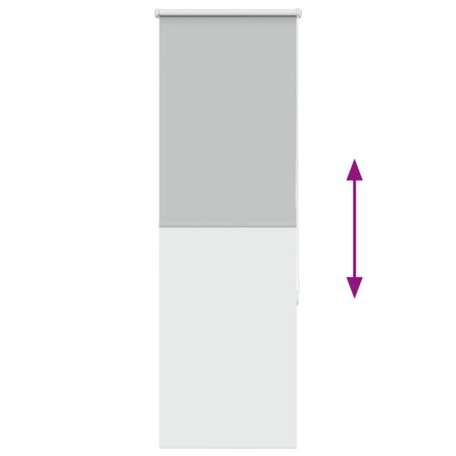 Ролкова щора Blackout Светло сиво 50x150 cm Ширина на плата