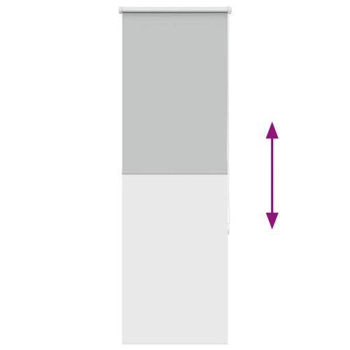 Ролкова щора Blackout Светло сиво 40x175 cm Ширина на плата