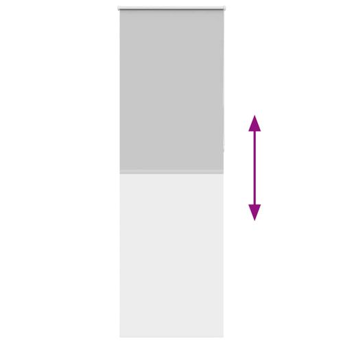 Ролкова щора Blackout Светло сиво 75x230 cm Ширина на плата