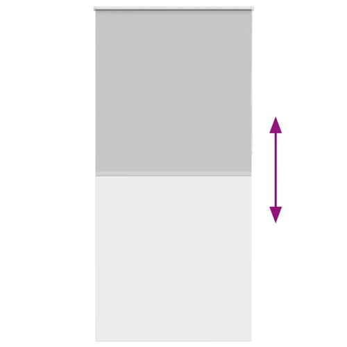 Ролкова щора Blackout Светло сиво 90x230 cm Ширина на плата