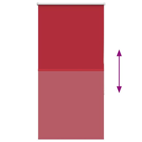 Ролкова щора Blackout червен 80x175 см Ширина на плата 75,7 см