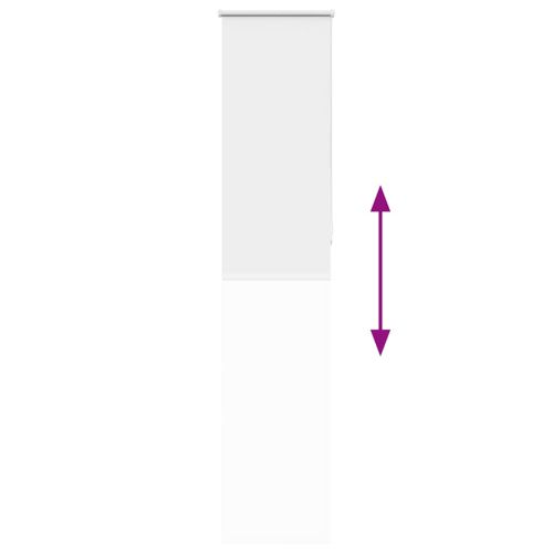 Ролкова щора Blackout бял 40x210 см Ширина на плата 35,7 см