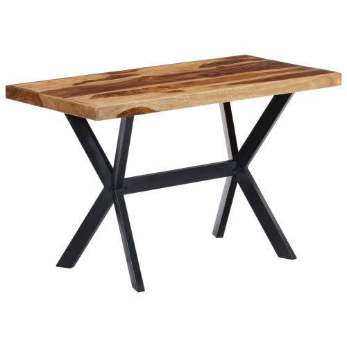 Трапезна маса, 120x60x75 см, акациево дърво масив