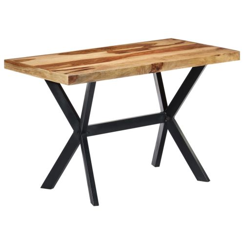 Трапезна маса, 120x60x75 см, акациево дърво масив