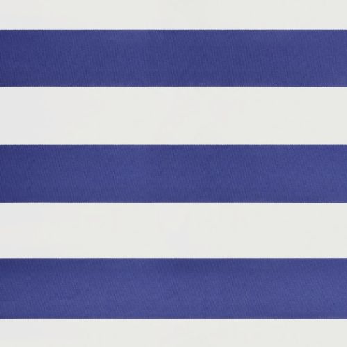 Автоматично прибираща се тента, синьо и бяло, 4x3 м