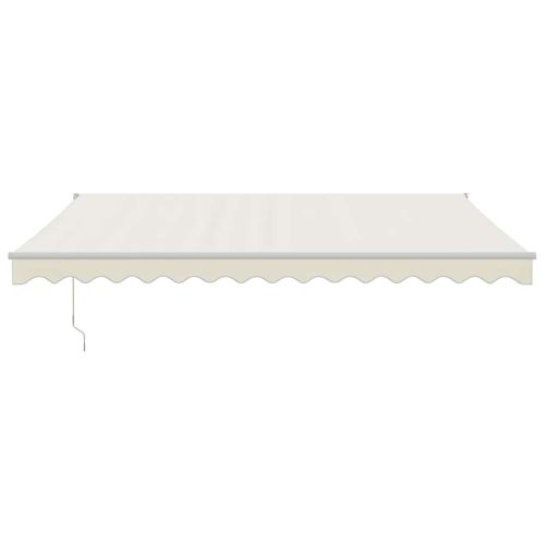 Автоматично прибираща се тента, кремаво, 4x3 м