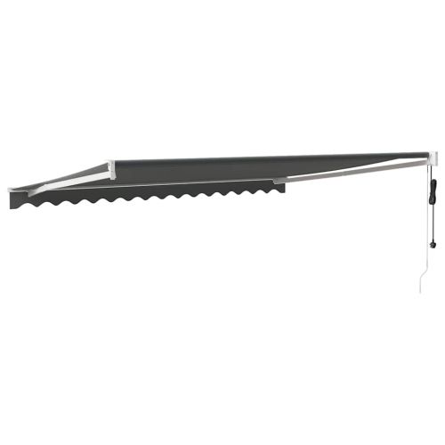 Автоматично прибираща се тента, антрацит, 4,5x3 м