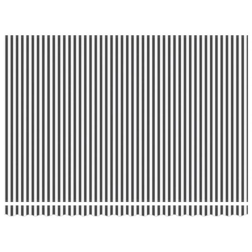 Прибираща се тента антрацит и бял 4,5x3 м плат и алуминий