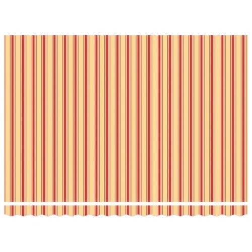 Сенник Жълт и оранжев 450 × 300 cm Полиестер и метал