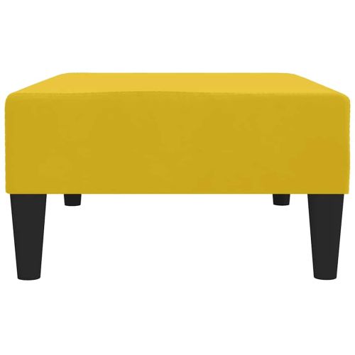 Табуретка, жълта, 78x56x32 см, кадифе
