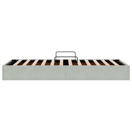 Отоман легло рамка с хранилище със съхранение Кадифе