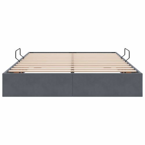 Отоман легло рамка с хранилище със съхранение Кадифе