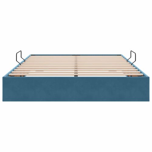 Отоман легло рамка с хранилище със съхранение Кадифе