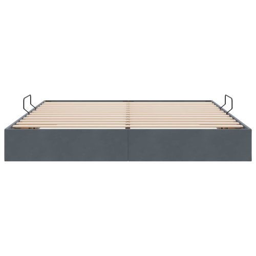 Отоман легло рамка с хранилище със съхранение Кадифе