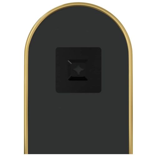 Стенно огледало злато 40x15 см овално