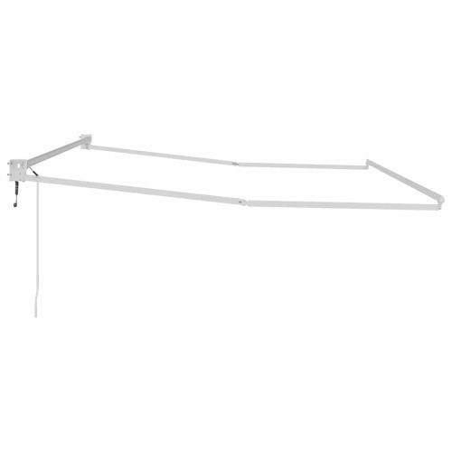 Сгъваем навес Бяло 450 × 300 cm Алуминий